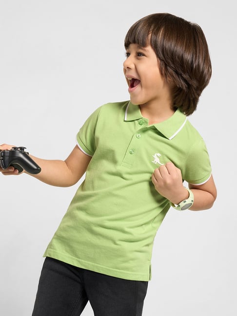 Pantaloons Junior Boys Ambrosia Printed Polo T-Shirt-picture-29