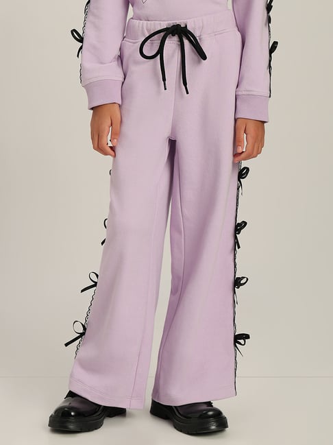 VERO MODA GIRL Orchid Bouquet Embroidery Sweat Pants
