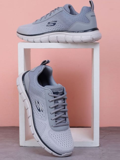 Skechers Men's TRACK-RIPKENT Grey Running Shoes-picture-19