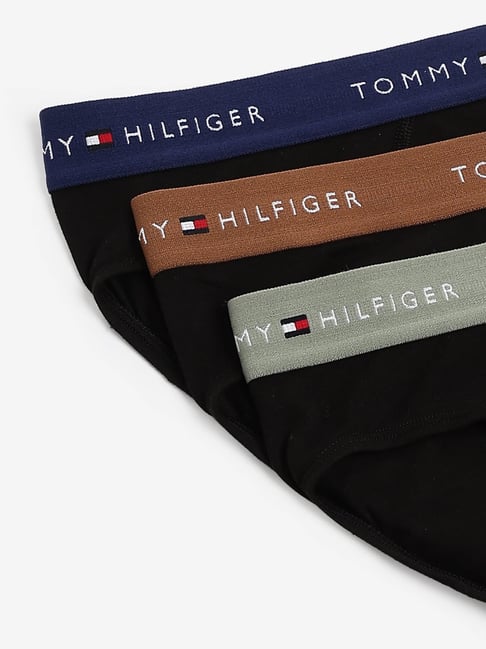 Tommy Hilfiger Multicoloured Cotton Briefs - Pack Of 3-image-13