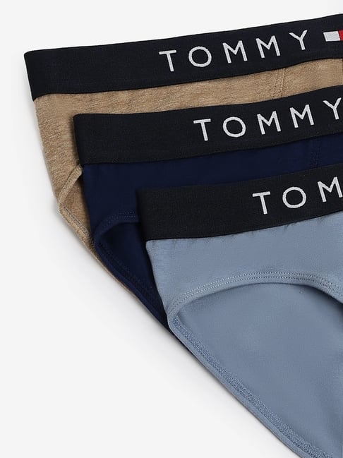 Tommy Hilfiger Multicoloured Cotton Briefs - Pack Of 3