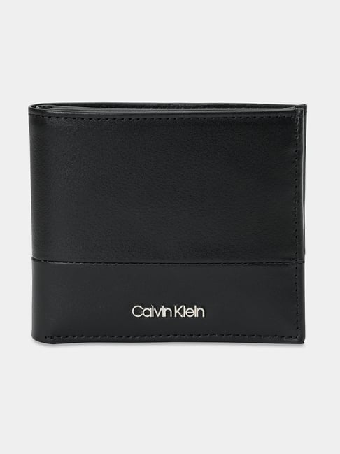 Calvin Klein Black Leather Bi-Fold Wallet
