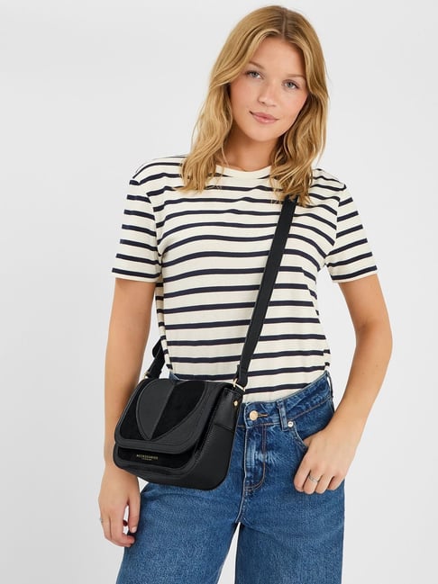 Accessorize London Black Patchwork Cross Body Bag-picture-38