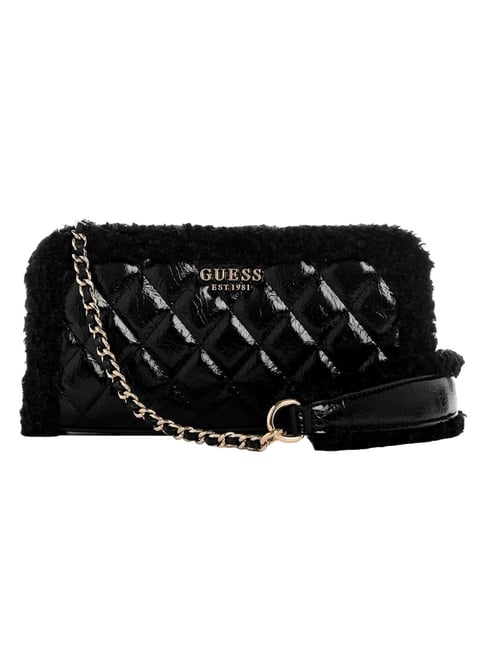 Guess Black Cristi Quilted Mini Cross Body Bag-picture-32