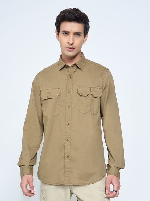 7 Alt By Pantaloons Silver Mink Regular Fit Shirt-picture-17