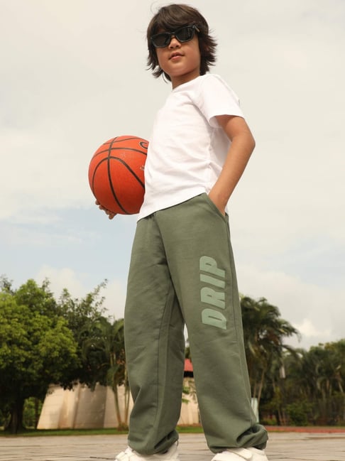 Nap Chief Kids Iceberg Green Cotton Tom and Jerry Joggers-picture-41