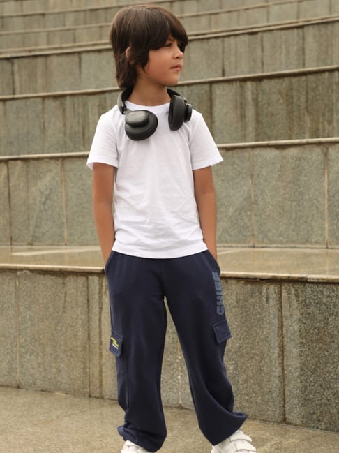 Nap Chief Kids Navy Cotton Printed Cargo-picture-20