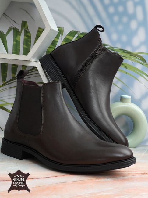 Hoversoul x Nico Nerini Men's Farasi Brown Chelsea Boots