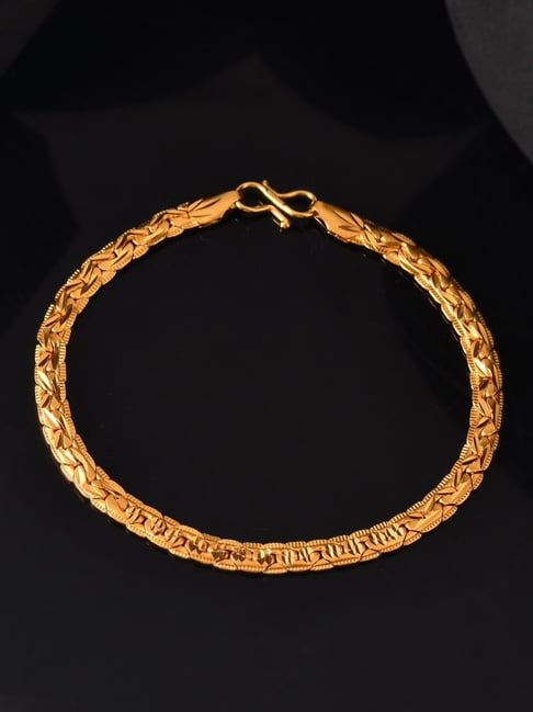 VOJ Gold-Tone Plated Bracelet for Men