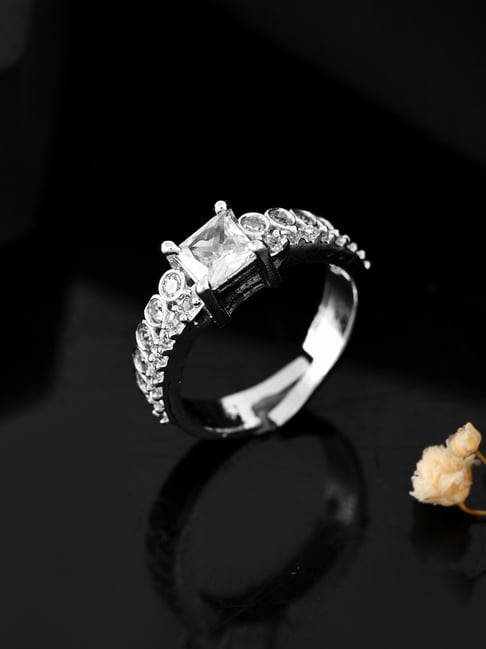 VOJ Silver Plated Ring for Women