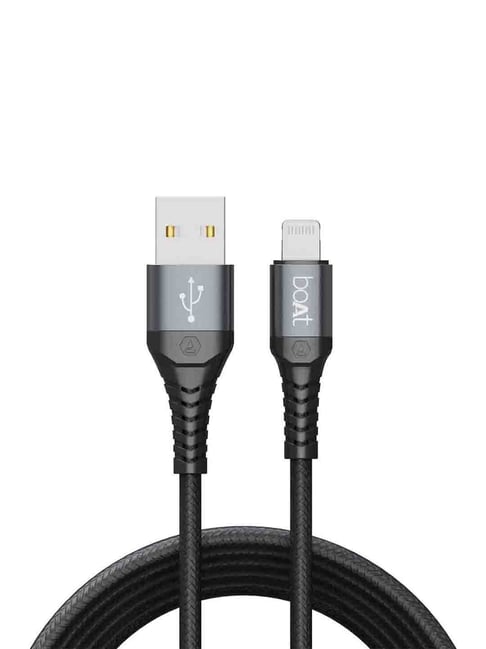 Boat LTG 550V3 Lightning Cable Apple Rapid 2.4A Charging 1M Length ( Black )