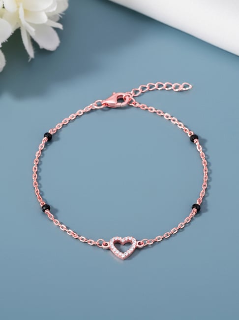 GIVA 925 Sterling Silver Rose Gold Bracelet for Women