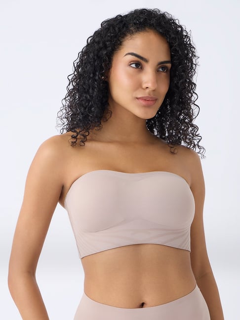 Wunderlove by Westside Beige Shadow Sculpt Padded Bandeau Bra
