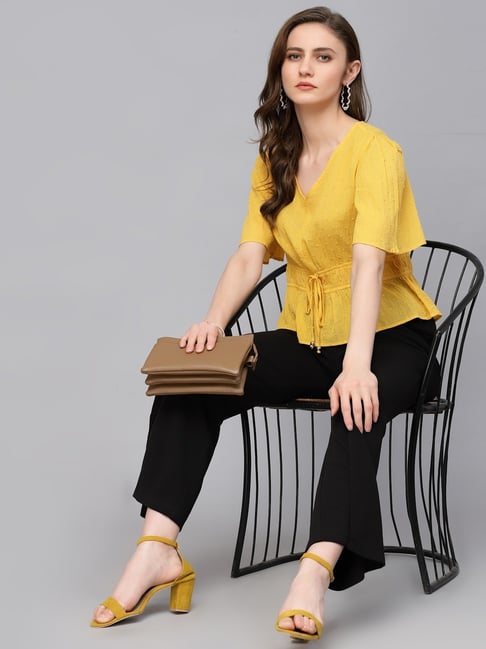 Gipsy Yellow Cotton Top