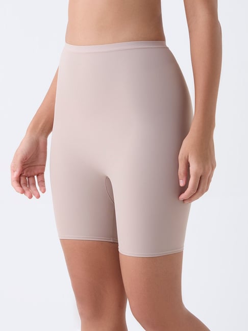 Wunderlove by Westside Beige Comfort Light Control Shaping Long Pants