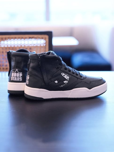 Lotto Women's Hoop Star OG High Black & White Sneaker-picture-16