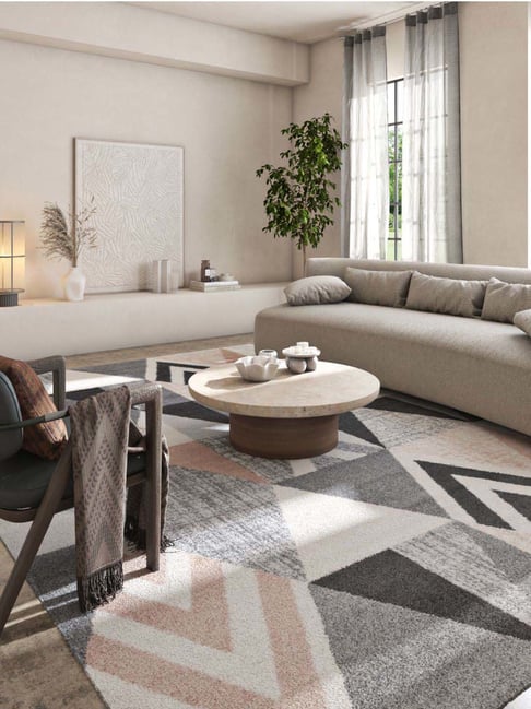 Asterlane Soft Rug For Living Room 5X8 Feet Grey Premium Collection Carpet For Living Room