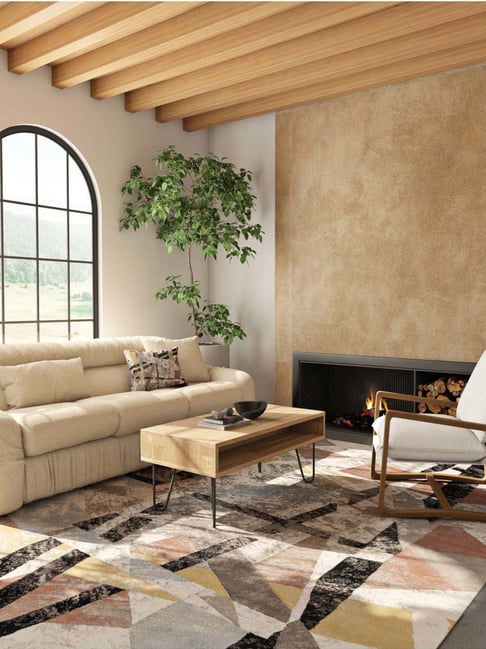 Asterlane Soft Rug For Living Room 4X6 Feet Blue Premium Collection Carpet For Living Room