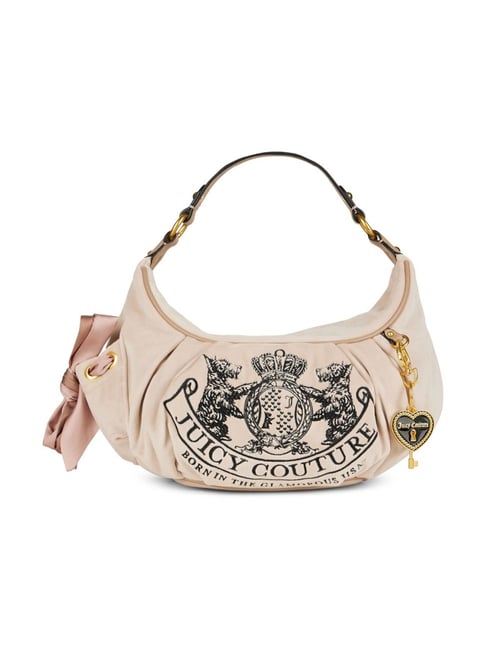 Juicy Couture Dark Sand Daydreamer Logo Shoulder Bag