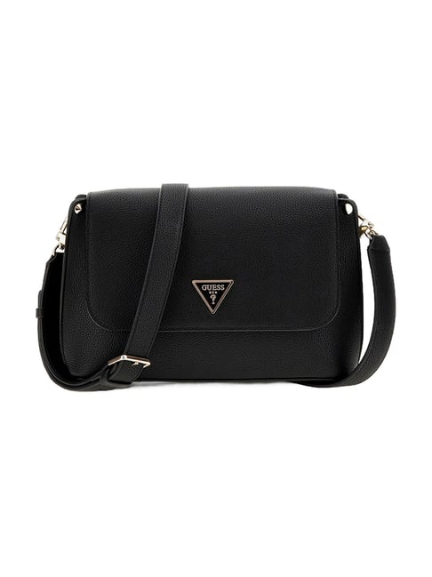 Guess Black Meridian II Textured Cross Body Bag-picture-46