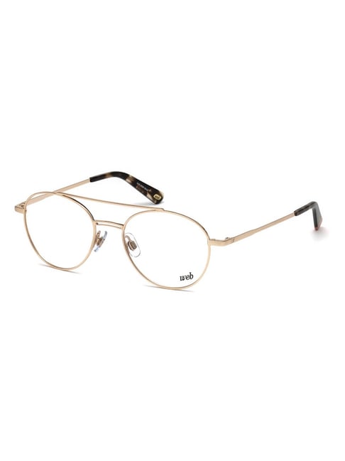 WEB EYEWEAR Gold Geometric Unisex Eye Frames