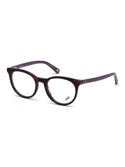 WEB EYEWEAR Brown Round Unisex Eye Frames