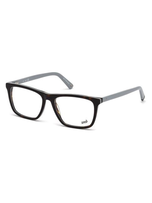 WEB EYEWEAR Brown Square Eye Frames for Men
