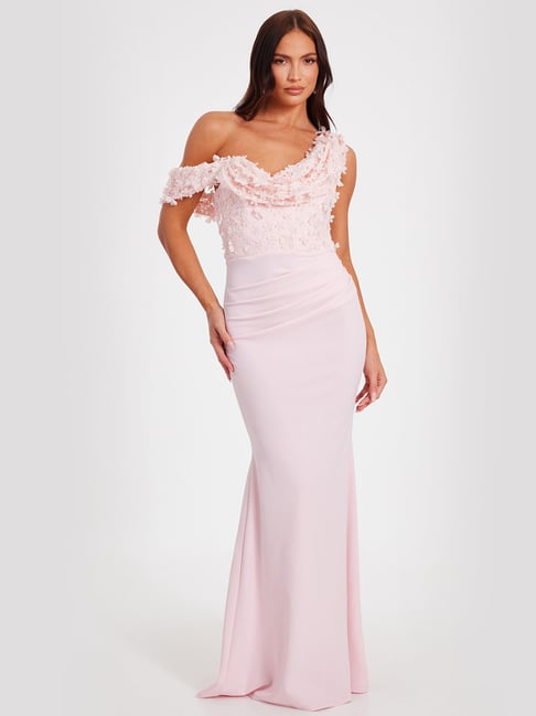 Quiz Baby Pink Regular Fit Dress