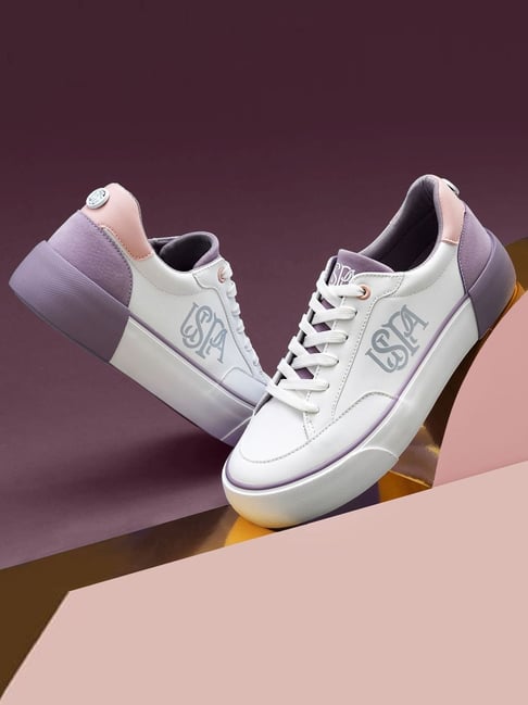 U.S.Polo Assn. Women LYDIA 3.0 Off-White Sneakers