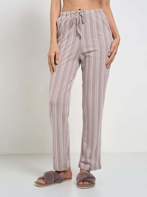 Dreamz By Pantaloons Beige Comfort Fit Striped Pyjamas-picture-35