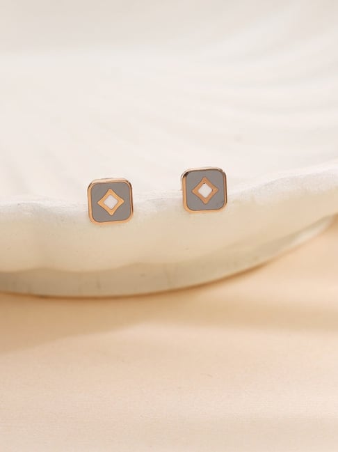 P.N.Gadgil Jewellers 18k (750) Yellow Gold Novelle Spark Studs Earrings-image-43