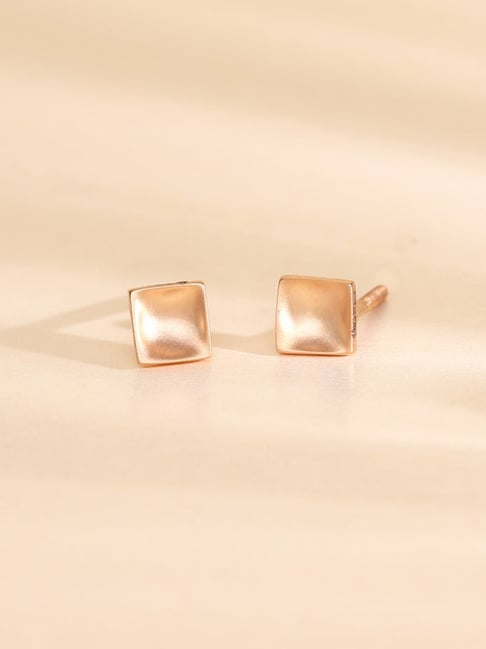 litestyle by png P.N.Gadgil Jewellers 18k (750) Yellow Gold Orna Block Studs Earrings-picture-10