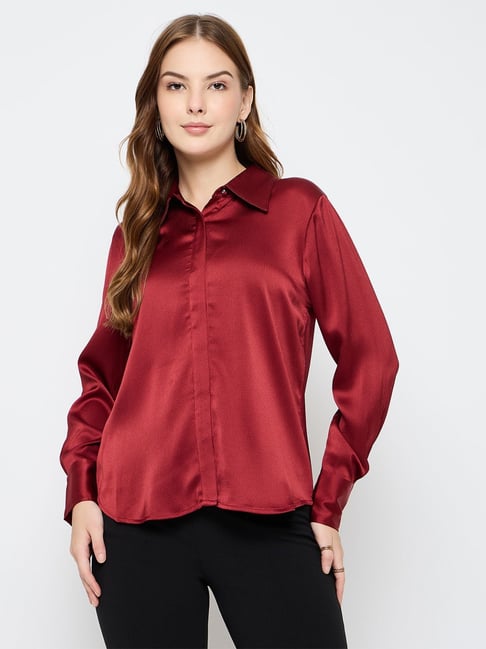 Madame Red Regular Fit Shirt-picture-32