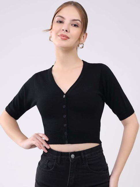 Monte Carlo Black Regular Fit Cardigan-image-18