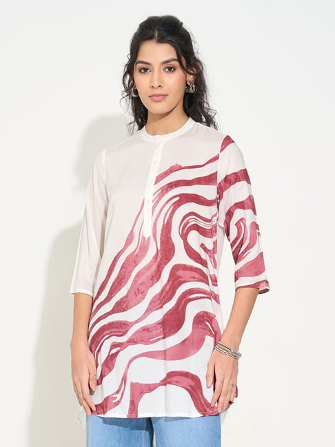 Rangmanch By Pantaloons White Regular Fit Printed Tunic-picture-25
