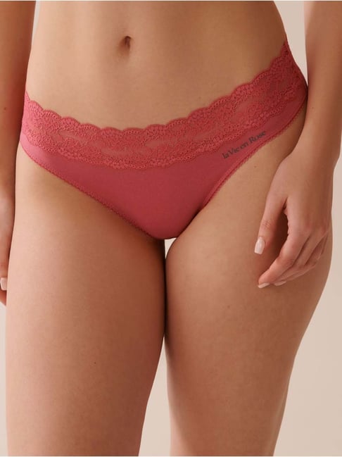 La Vie En Rose Pink Regular Fit Panties-picture-27