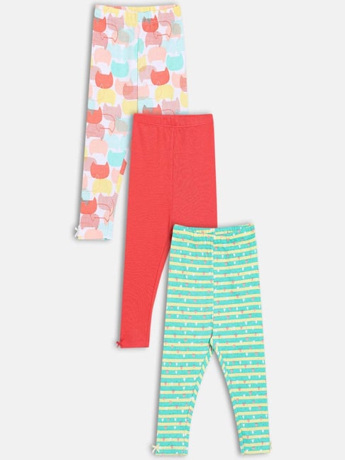 Miniklub Girls Multi Printed Leggings