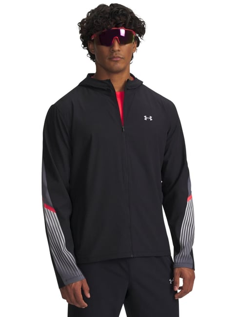 UNDER ARMOUR Black Velociti Storm Hooded Slim Fit Jacket-picture-27