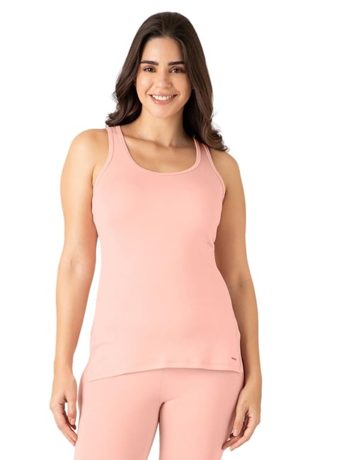 Amante Pink Solid Thermal Vest-picture-40
