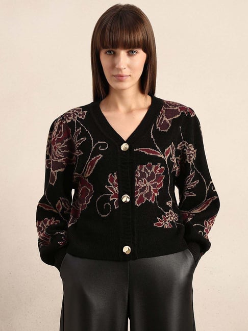 Vero Moda Black Regular Fit Printed Cardigan-picture-46