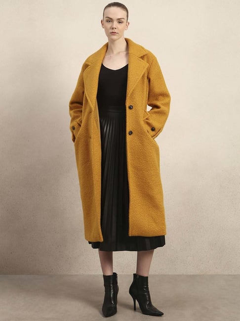 Vero Moda Yellow Regular Fit Coat