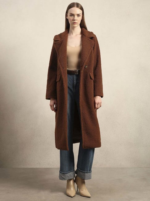 Vero Moda Brown Regular Fit Coat