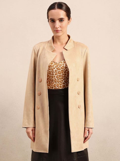 Vero Moda Beige Regular Fit Jacket-image-45