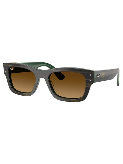 Ray-Ban Plus Brown Gradient Rectangular Unisex Sunglasses-picture-17