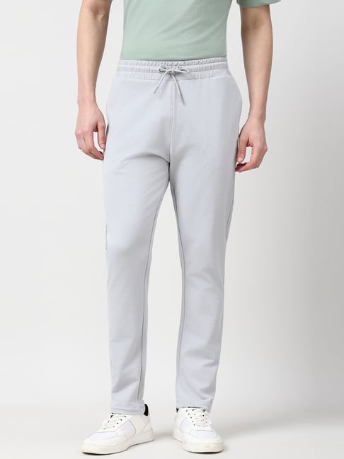 Peter England Grey Cotton Regular Fit Trackpants-picture-38