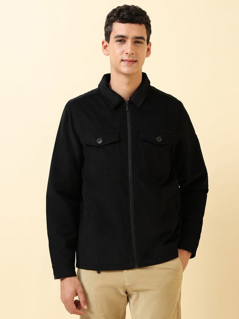 Allen Solly Black Regular Fit Jacket-picture-28