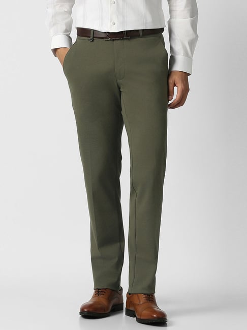 Van Heusen Green Slim Fit Trousers-picture-43
