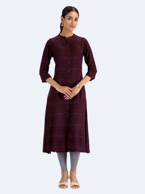 Cotton Culture Purple Cotton Striped Kurta-picture-15