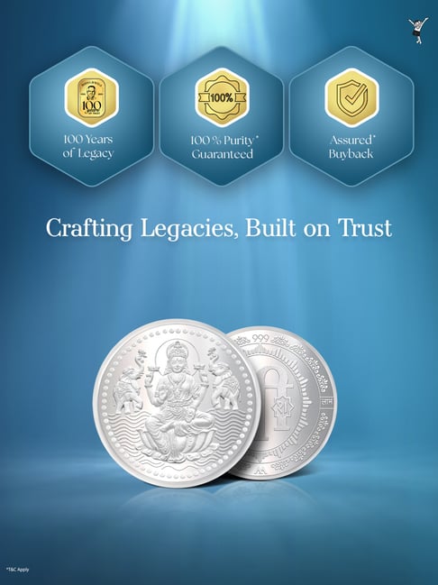 Buy Bhima Jewels 999 Silver 10gm Lakshmi Coin Online At Best Price