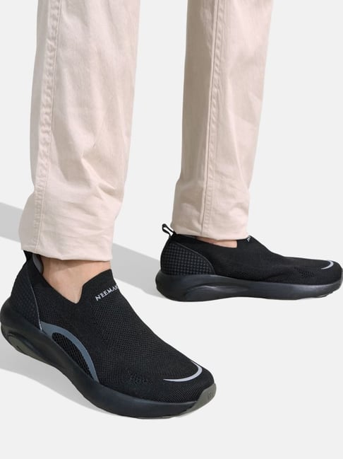 Neemans Men's Begin Walk Ease Black Walking Shoes-picture-43